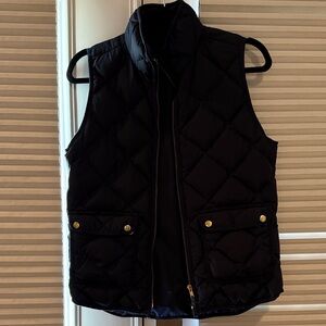 J.Crew Navy Quilted Vest